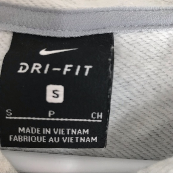 Nike Heather Gray Dry Training Hoodie Vented Droptail - Picture 6 of 8